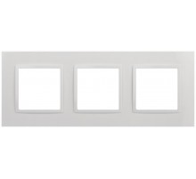 Рамка для розеток и выключателей Elegance 14-5013-01 Classic, на 3 поста, белый  Б0060581  ЭРА