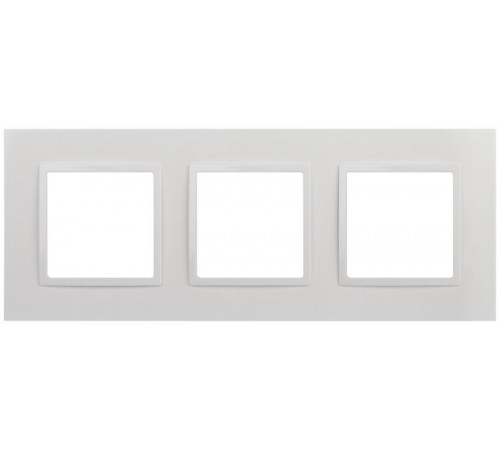 Рамка для розеток и выключателей Elegance 14-5013-01 Classic, на 3 поста, белый  Б0060581  ЭРА