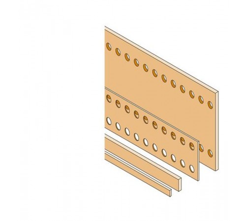 Шина медная плоская 40x5 L=1750мм1STQ007404A0000  ABB