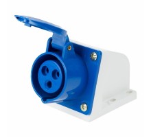 Розетка 113 стационарная 2Р+РЕ 16А 220В IP44  11-8909  REXANT