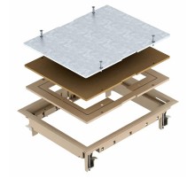 Лючок ревизионный ZES6-2 U (люк напольный съемный, полиамид, бежевый)  7406751  OBO Bettermann