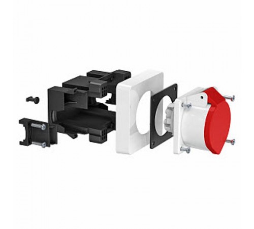 Укомплектованная модульная рамка с розеткой CEE 16A, белая  6119483  OBO Bettermann