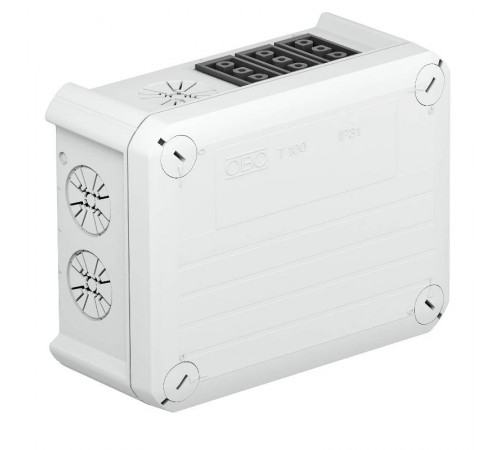 Коробка распределительная T100, 150x116x67 мм, с разъемами Wieland (T 100 WB 6S3)  2007822  OBO Bettermann