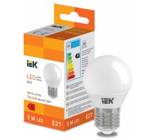 Лампа светодиодная Globe G45 400lm 3000K E27  LL-I-G45-5-230-30-E27  IEK