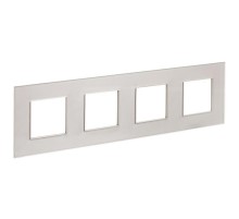 SKANDY Рамка 4-местная SK-F24Sh стекло шампань   SK-M42-G-K37  IEK