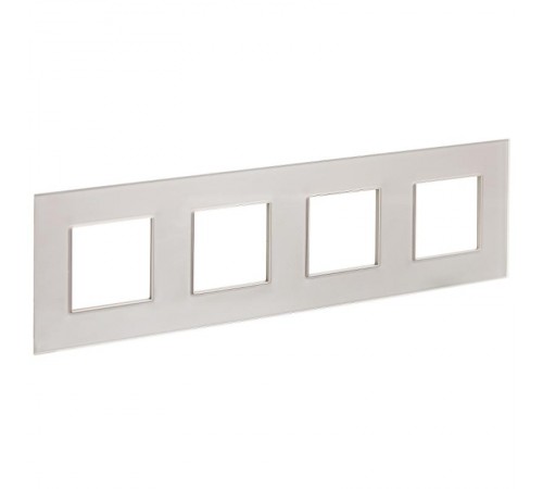 SKANDY Рамка 4-местная SK-F24Sh стекло шампань   SK-M42-G-K37  IEK