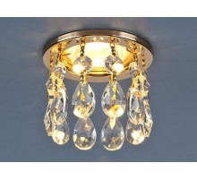 Светильник точечный встраиваемый 2055 MR16 GD/CL золото/прозрачный  a030709  Elektrostandard