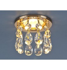 Светильник точечный встраиваемый 2055 MR16 GD/CL золото/прозрачный  a030709  Elektrostandard