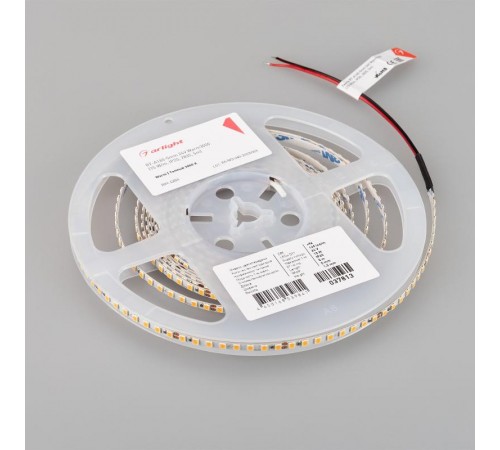 Светодиодная лента RT-A160-5mm 24V Warm3000 (15 W/m, IP20, 5m) (Arlight, CRI>95)  037813(1)  Arlight