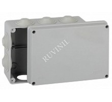 Коробка распределительная для о/п 200х140х75мм 10 вводов  67055  Рувинил