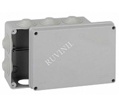 Коробка распределительная для о/п 200х140х75мм 10 вводов  67055  Рувинил