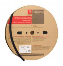 Термоусаживаемая трубка ТУТ нг 10/5 черная EKF PROxima  tut-10-b  EKF