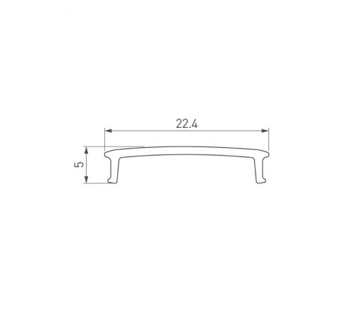 Экран WALL-2575-2000 Opal (Arlight, Пластик)  052333  Arlight