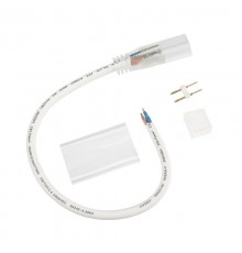 Коннектор с проводом для одностороннего неона 8х16мм, провод каучук  134-050  NEON-NIGHT