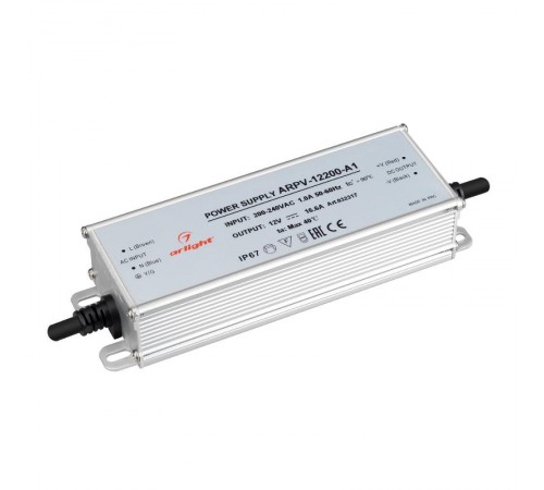 Блок питания ARPV-12200-A1 (12V, 16.6A, 200W) (Arlight, IP67 Металл, 3 года)  032317  Arlight