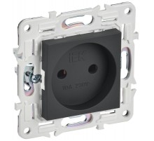 SKANDY Розетка без з/к/ш 10А SK-R02G графит  SK-R10-10-K53  IEK