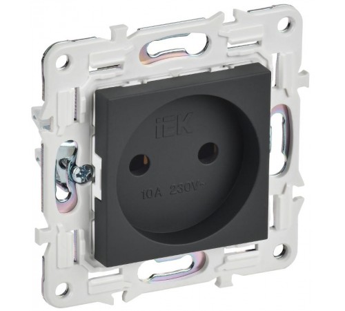 SKANDY Розетка без з/к/ш 10А SK-R02G графит  SK-R10-10-K53  IEK