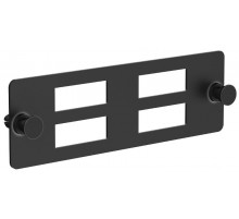 ITK Планка для 4-х адаптеров оптических SC-Duplex черная  OP05-4SCDX  ITK