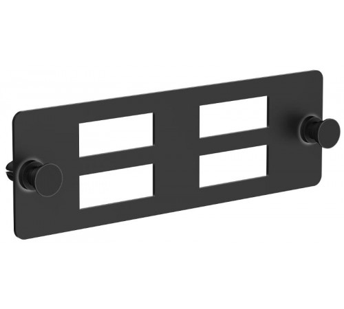 ITK Планка для 4-х адаптеров оптических SC-Duplex черная  OP05-4SCDX  ITK