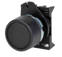 Кнопка плоская без фиксации, черная  ABHTR6  DKC