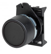 Кнопка плоская без фиксации, черная  ABHTR6  DKC