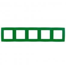 Рамка на 5 постов 12-5005-27  ,  зелёный  Б0019424  ЭРА
