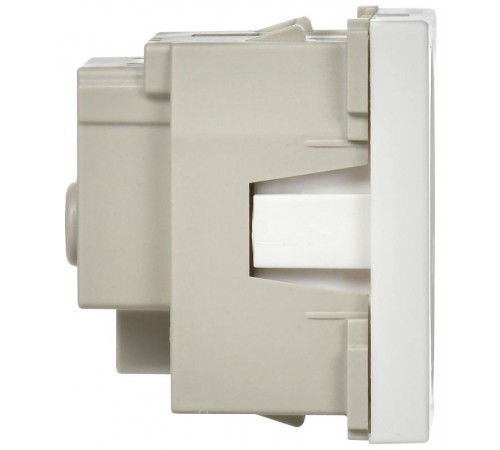 РКС-20-30-П-К Розетка с з/к 2к 2 модуля (белая)  CKK-40D-RSZB2-K01-K  IEK