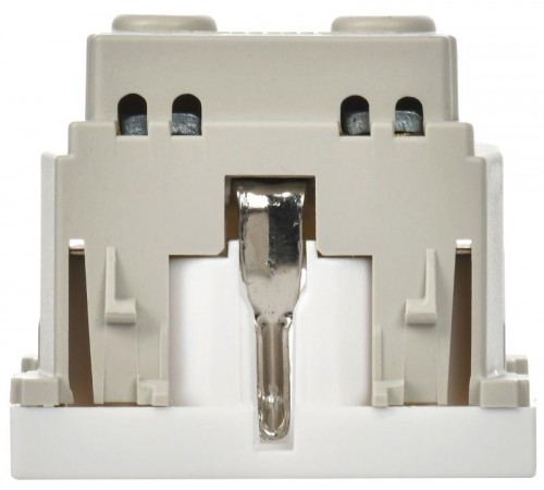 РКС-20-30-П-К Розетка с з/к 2к 2 модуля (белая)  CKK-40D-RSZB2-K01-K  IEK