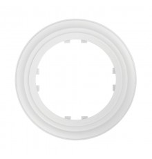 Рамка 1-постовая круглая (белый) Vintage-Classic  889104-1  Ecoplast