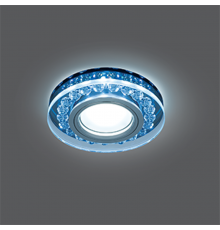 Светильник точечный встраиваемый Backlight BL047 Кругл. Черный/Кристалл/Хром, Gu5.3, LED 4100K  BL047  Gauss