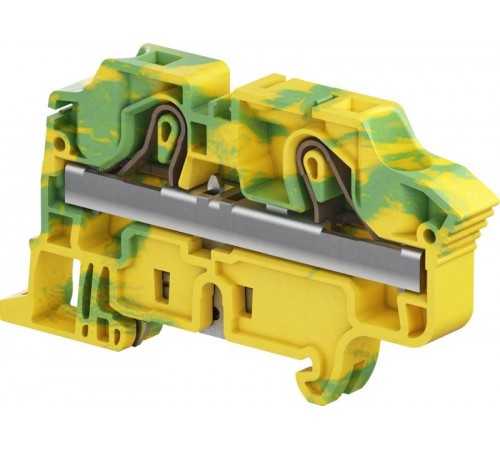 Клемма втычная ZK10-PE - Земля - желто-зеленая - 10 мм?, 2 зажима  1SNK710150R0000  TE
