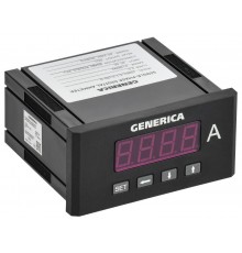 Амперметр цифровой щитовой однофазный DO RS-485 48х96мм LED  IDA41-5-1-3-LED-G  GENERICA