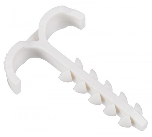 Дюбель-хомут Т-обр. 4-12мм нейлон белый (100шт/упак)  UDH11-04-12-100-K01  IEK