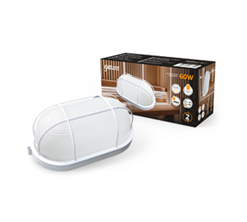 Светильник для ЖКХ НБП IP54 212*105*85 овал с решеткой под лампу Е27 max 60W, 1/12  926602216  Gauss