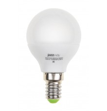 Лампа светодиодная LED 5Вт E14 220В 3000К PLED- ECO-G45 шар  1036896A  Jazzway