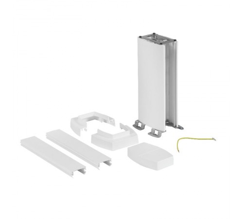 Snap-On мини-колонна пластиковая с крышкой из пластика 2 секции, высота 0,3 метра, цвет белый (обязательно комплектовать фиксатором для ЭУИ, арт. 6038