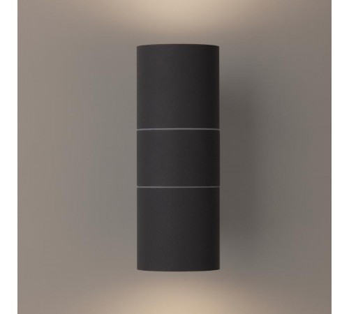 Декоративная подсветка WL28 GY 2*GU10 MAX35W IP54 серый  Б0034633  ЭРА