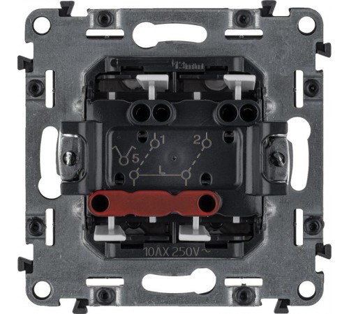 Valena ALLURE DIY Алюминий Выключатель 2-х клавишный 10А 250В  752905  Legrand