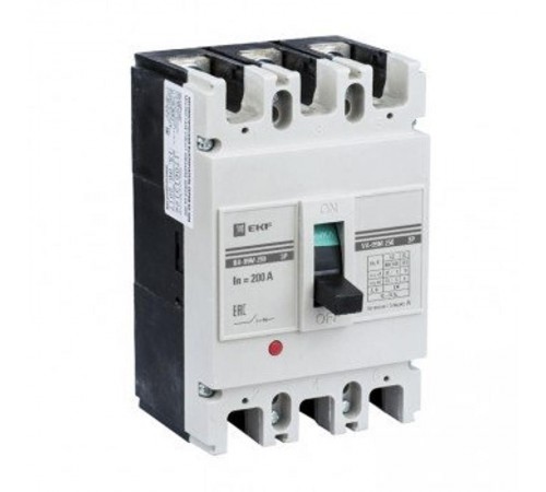 ВА-99М 250/160А 3P 50кА с эл. расцепителем, доп. контактом, расширителями выводов EKF PROxima   mccb99-250-160me-ax-ocp   EKF