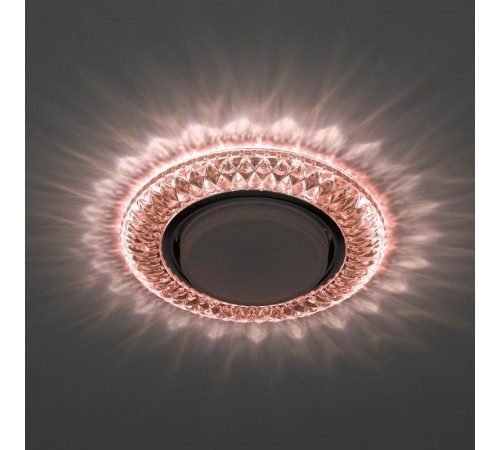 Светильник точечный встраиваемый под лампу DK LD23 15Вт GX53 шампань с подсветкой  Б0029630  ЭРА