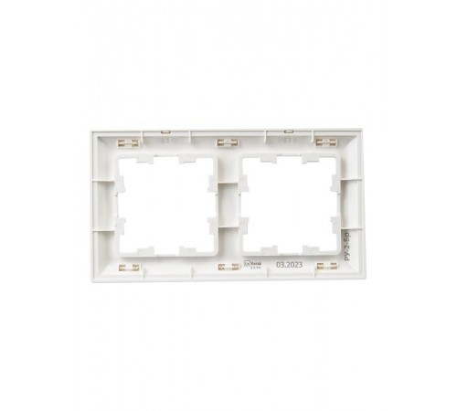 BRITE Рамка 2-ая РУ-2-Бр белый/белый  BR-M22-12-K01  IEK