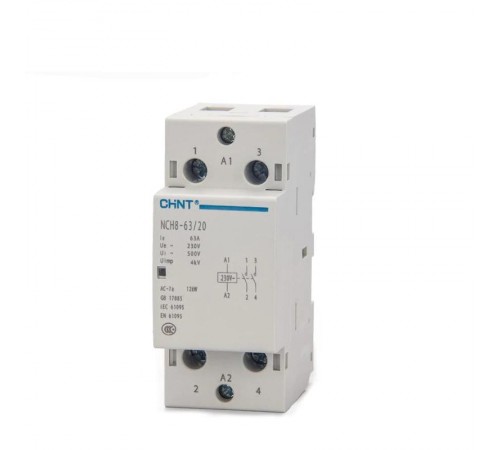 Контактор модульный NCH8-63/02 63A 2НЗ AC24В 50Гц (R)  256212  CHINT