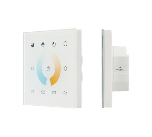 INTELLIGENT ARLIGHT Сенсорная панель DALI-901-11-1G-4SC-MIX-DT8-IN White (BUS/230V) (IARL, IP20 Пластик, 3 года)  037196  Arlight