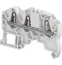 Клемма втычная ZK2,5-3P серая, 2,5 мм?, 3 зажима  1SNK705011R0000  TE