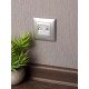 Валенсия лицевая панель розетки RJ-45 1-местная сталь EKF PROxima   ESK01-L-035-30   EKF