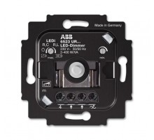 Механизм светорегулятора для LED-ламп, поворотный, без монтажных лапок, 2-100 Вт/Ва, скрытая установка  2CKA006512A0345  ABB