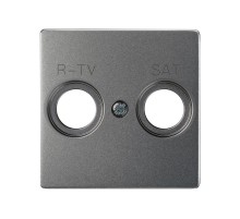 Накладка для розетки R-TV+SAT с пиктограммой "R-TV SAT" цвета матовый титан S82 Concept  8200097-096  Simon