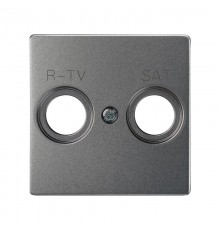 Накладка для розетки R-TV+SAT с пиктограммой "R-TV SAT" цвета матовый титан S82 Concept  8200097-096  Simon