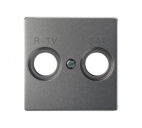 Накладка для розетки R-TV+SAT с пиктограммой "R-TV SAT" цвета матовый титан S82 Concept  8200097-096  Simon