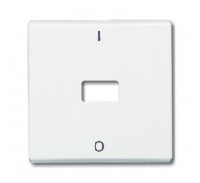 Клавиша для механизма 1-клавишного выкл./перекл./кнопки, "I/O" (IP44), серия Allwetter 44, цвет альпийский белый  1731-0-1627   2CKA001731A1627  AB